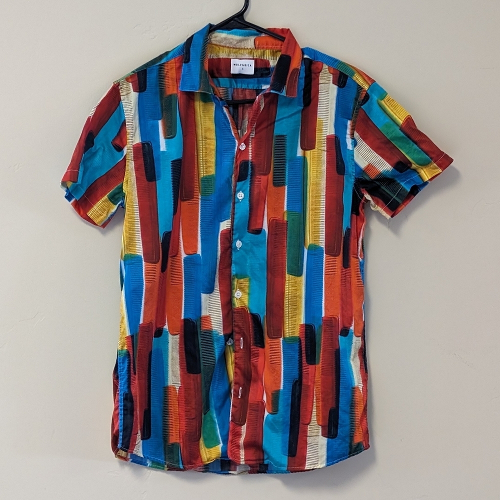 Colorful Wolf & Rita comb shirt